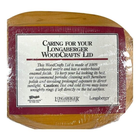 Longaberger 2002 Hostess Appreciation Lucky Charm Basket CLASSIC Wood Lid #59285 - Picture 3 of 6